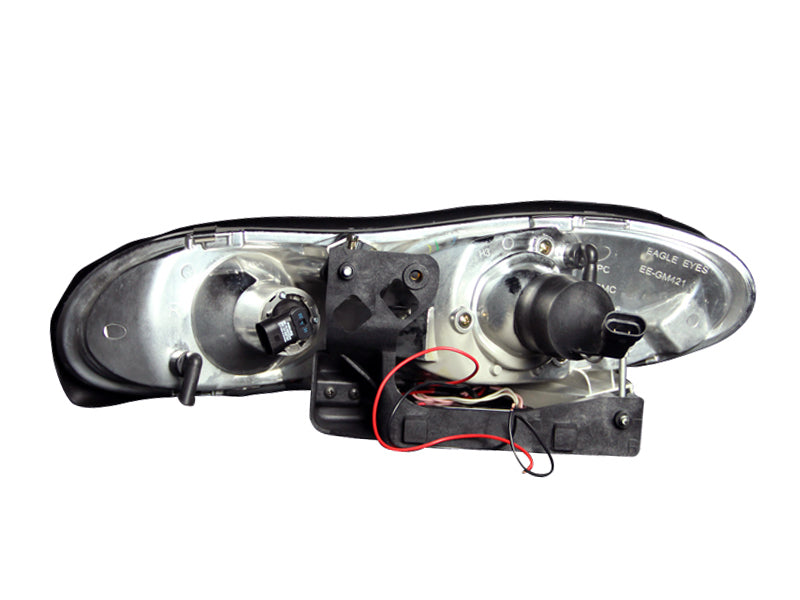 ANZO 121160 1998-2002 Chevrolet Camaro Projector Headlights w/ Halo Black