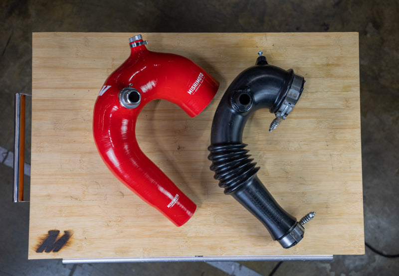 Mishimoto MMHOSE-RZR-16AIRD 2016+ Polaris RZR XP Turbo Silicone Intake J-Tube - Red