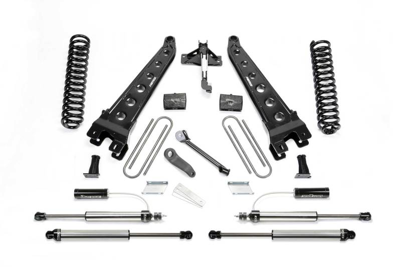 Fabtech K2291DL 17-21 Ford F250/350 4WD Gas 4in Rad Arm Sys w/Coils & 2.25 Dl Resi Frt & Dl Rr Shks