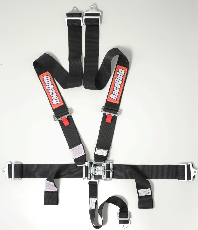 Racequip 711001 RaceQuip Black L & L 5pt Seat Belt