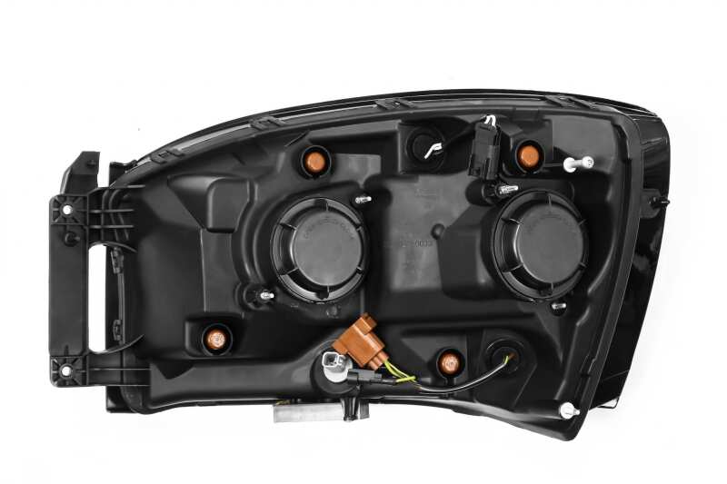 AlphaRex 880534 06-08 Dodge RAM 1500HD LUXX LED Projector Headlights Plank Style Chrome w/Seq Signal/DRL