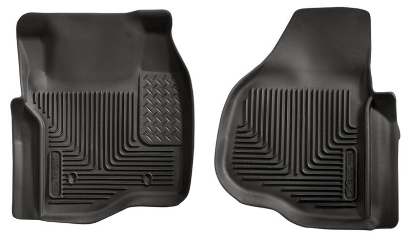 Husky Liners 53301 11-12 Ford F250/F350/F450 Series Reg/Super/Crew Cab X-Act Contour Black Floor Liners
