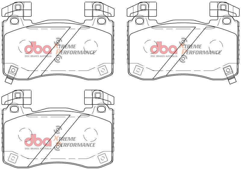 DBA DB15003XP 2018+ Kia Stinger V6 Twin Turbo XP Performance Front Brake Pads