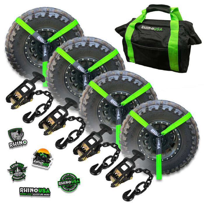 Rhino USA LASSO-STRAPS-GRN RSA Straps