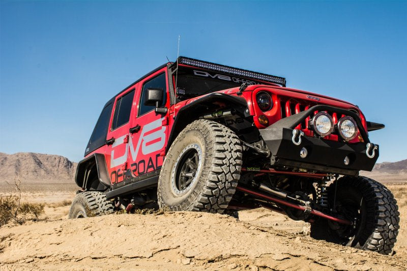 DV8 Offroad FENDB-02 07-18 Jeep Wrangler JK Front & Rear Flat Tube Fenders