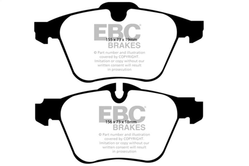 EBC DP21912 2016-2018 Volvo S60 2.0L Turbo Greenstuff Front Brake Pads