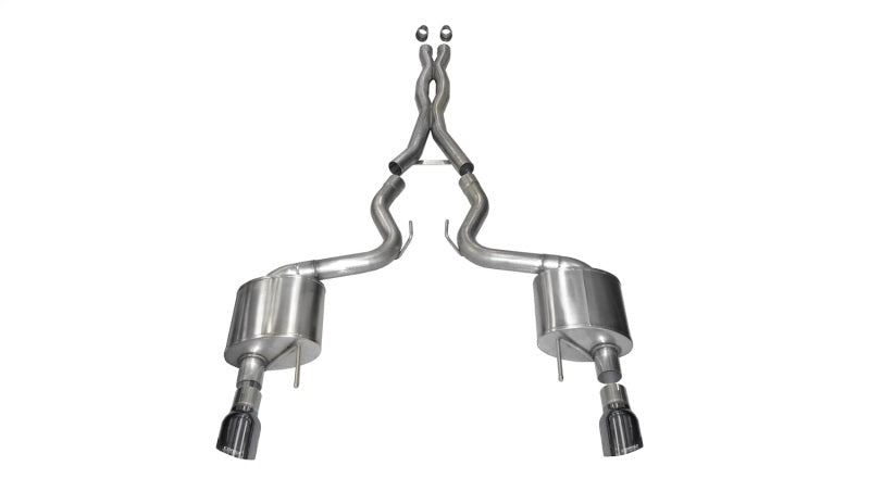 CORSA Performance 14328GNM Corsa 15-17 Ford Mustang GT Coupe 5.0L 3in Xtreme Cat-Back Exhaust Dual Rear Exit w/ Gun Metal Tips