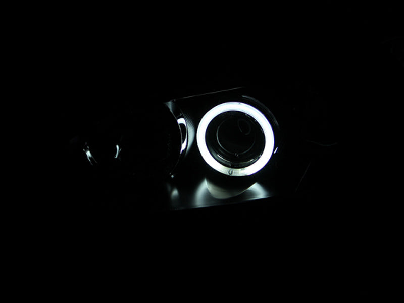 ANZO 121228 2004-2008 Mazda 3 Projector Headlights w/ Halo Black (CCFL)
