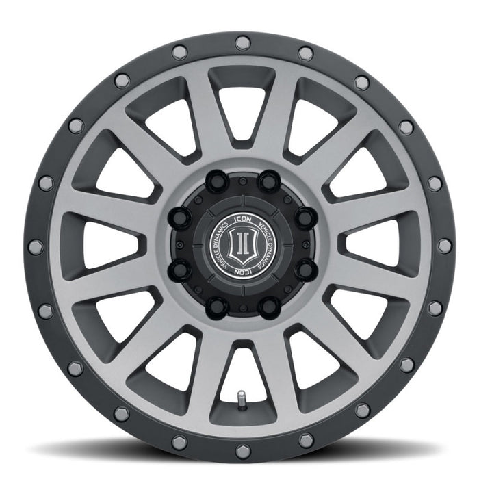 ICON 2018908152TT Compression HD 18x9 8x170 6mm Offset 5.25in BS Titanium Wheel