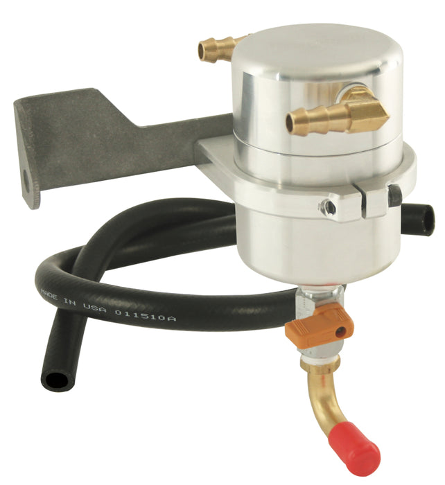 Moroso 85481 99-18 GM Truck LS Engine Air/Oil Separator Catch Can - Billet Aluminum
