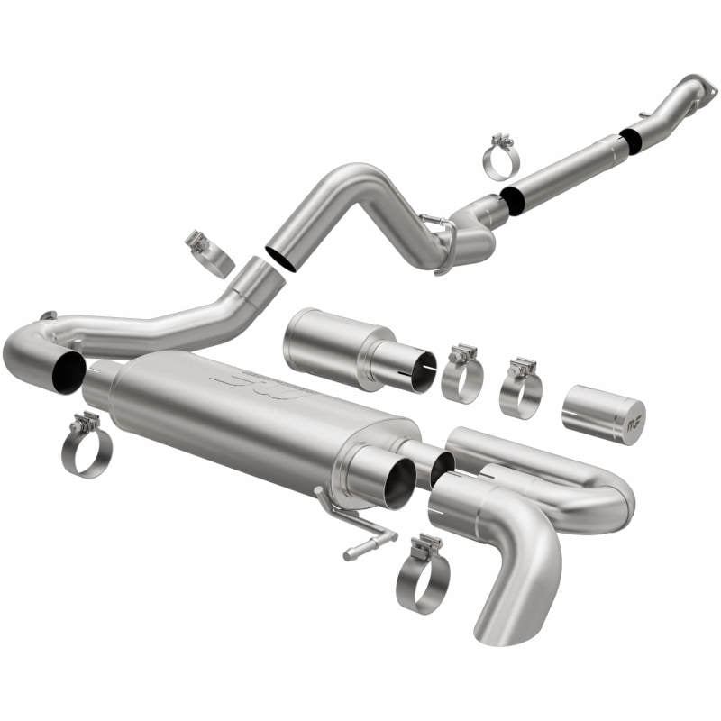 Magnaflow 19559 MagnaFlow 2021 Ford Bronco Overland Series Cat-Back Exhaust w/ Single Straight Driver Exit- No Tip
