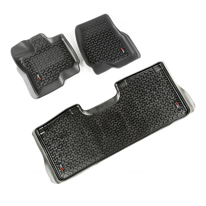 Rugged Ridge 82987.05 Floor Liner Front/Rear Black 2015-2017 Ford F-150 / Raptor