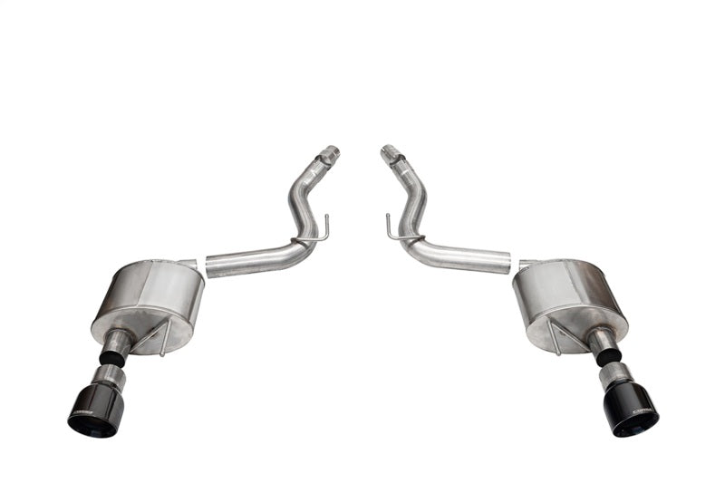 CORSA Performance 21252BLK Corsa 2024 Ford Mustang GT Sport Axle-Back Dual Rear Exit with 4.5in Black PVD Pro-Series Tips