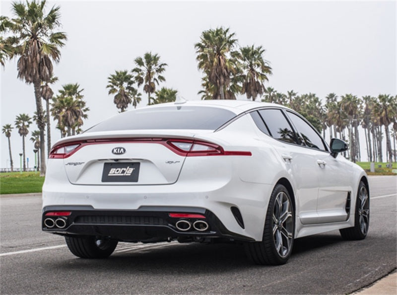 Borla 140736 2018 Kia Stinger 3.3L V6 Turbo 2.25in Pipe Dia Dual Split Rear Exit S-Type Cat-Back Exhaust