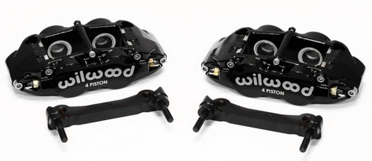 Wilwood 140-14026 Narrow Superlite 4R Rear Caliper & Bracket Kit - Black 97-13 C5/C6 Corvette w/ OEM Rotors