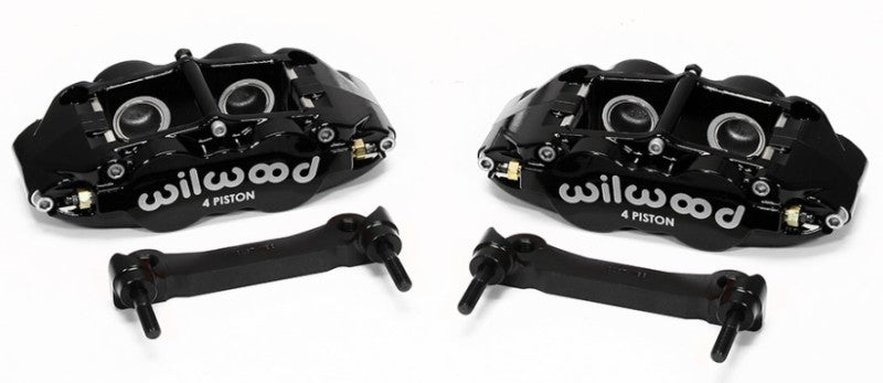 Wilwood 140-14026 Narrow Superlite 4R Rear Caliper & Bracket Kit - Black 97-13 C5/C6 Corvette w/ OEM Rotors