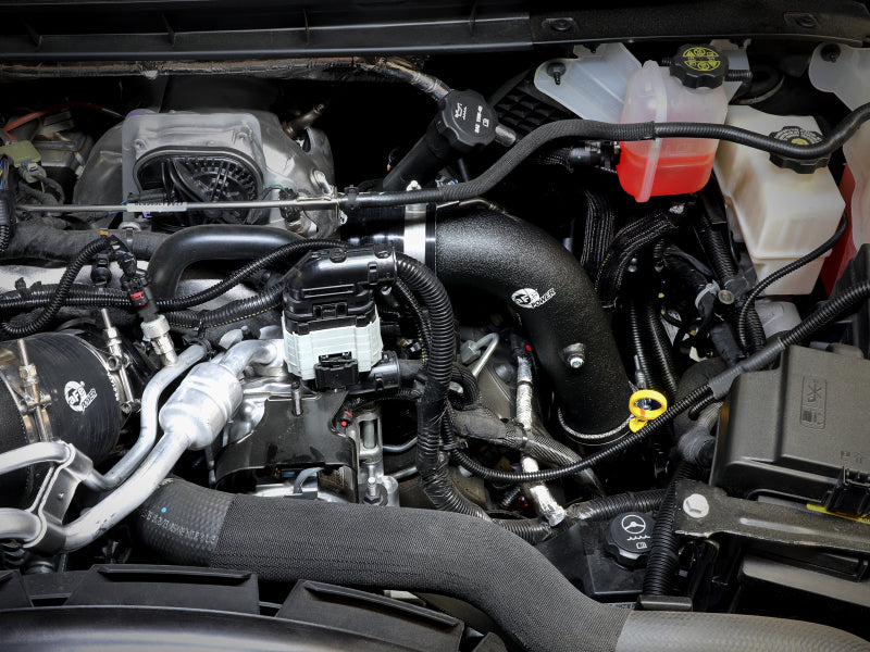 aFe 46-20444-B BladeRunner Black 3in Aluminum Charge Pipe Kit 20-21 GM Diesel Trucks V8-6.6L (td) L5P