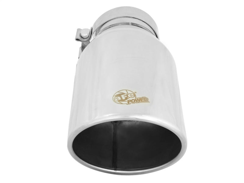 aFe 49T40604-P12 Diesel Exhaust Tip Bolt On Polished 4in Inlet x 6in Outlet x 12in Length