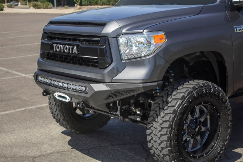 Addictive Desert Designs F741422860103 2014+ Toyota Tundra Stealth Fighter Front Bumper w/Winch Mount & Sensors