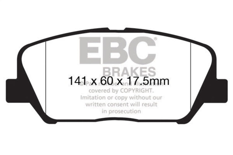 EBC DP22172 12-15 Hyundai Veloster 1.6 Turbo Greenstuff Front Brake Pads