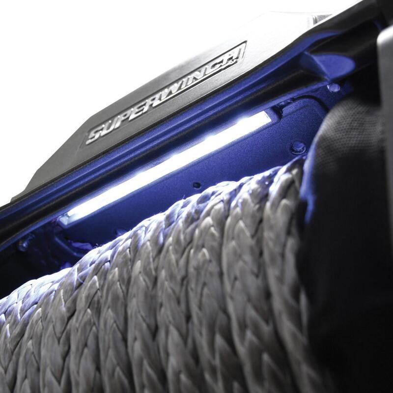 Superwinch 1712201 12000 LBS 12V DC 3/8in x 80ft Synthetic Rope SX 12000SR Winch - Graphite