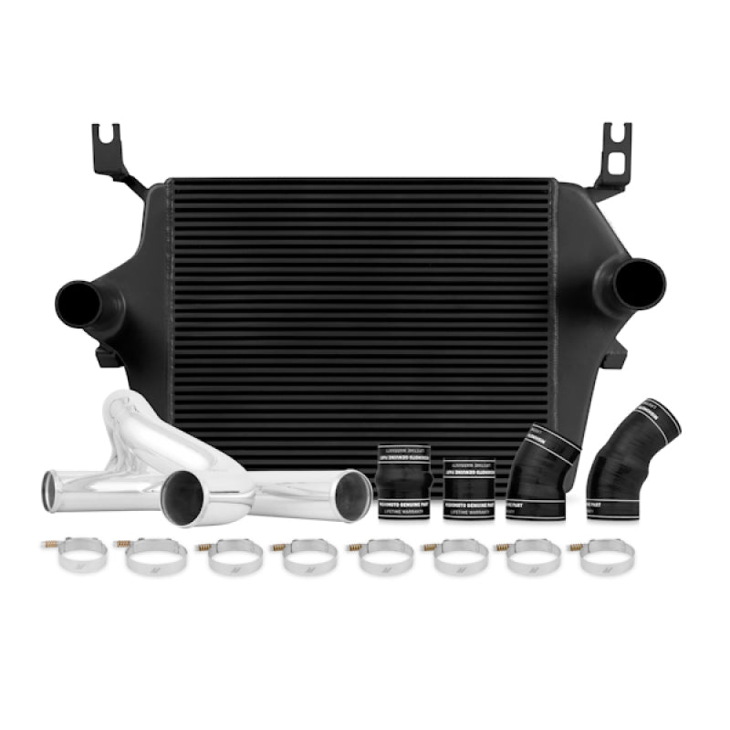 Mishimoto MMINT-F2D-03KBK 03-07 Ford 6.0L Powerstroke Intercooler Kit w/ Pipes (Black)
