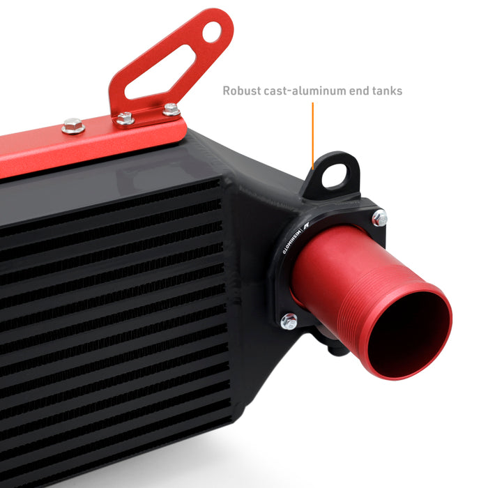 Mishimoto MMINT-GRC-23KBKRD 2023+ Toyota GR Corolla Intercooler & Pipe Kit - Black Cooler - Red Pipes