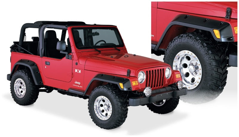 Bushwacker 10917-07 97-06 Jeep TJ Pocket Style Flares 4pc - Black
