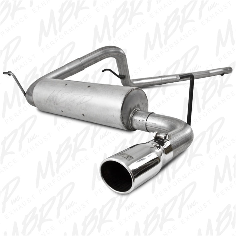 MBRP S5502AL 2007-2009 Jeep Wrangler 4dr 3.8L V6 Cat Back Single