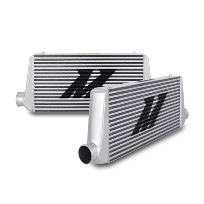Mishimoto MMINT-UR Universal Silver R Line Intercooler Overall Size: 31x12x4 Core Size: 24x12x4 Inlet / Outle