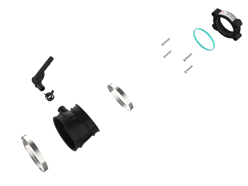 aFe 46-34017B 2020 Vette C8 Silver Bullet Aluminum Throttle Body Spacer / Works With Factory Intake Only - Blk