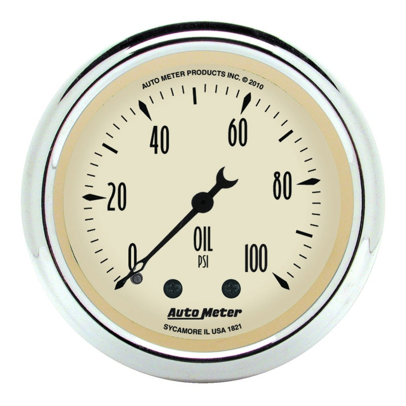 Autometer ATM1821 2-1/16 A/B Oil Pressure Gauge 0-100 PSI