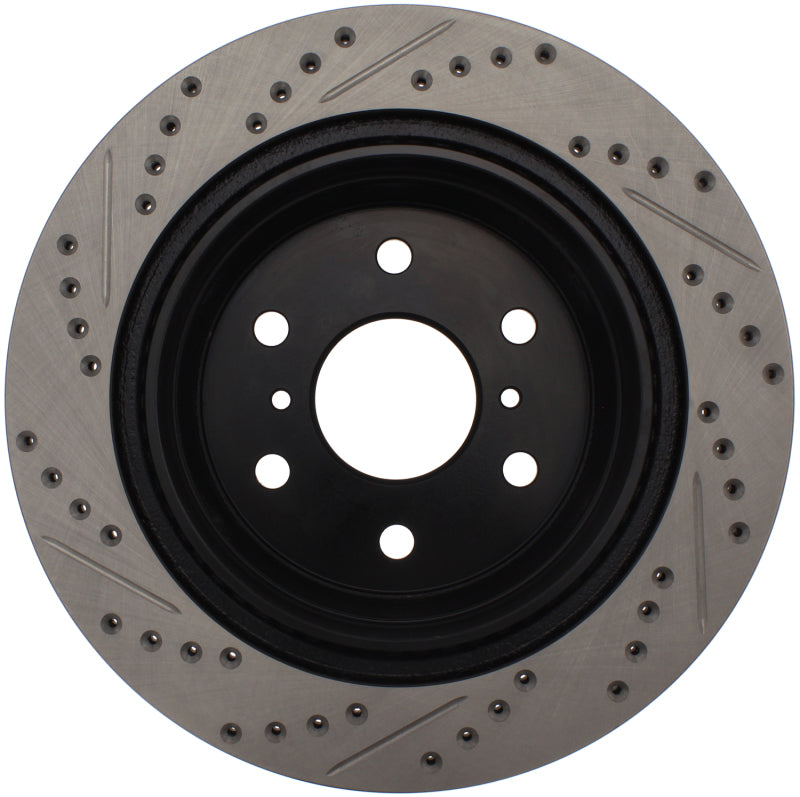 Stoptech 127.66065L StopTech 07-10 GMC Sierra (w/ Rear Drum) / 07-09 GMC Yukon Rear Left Slotted & Drilled Rotor