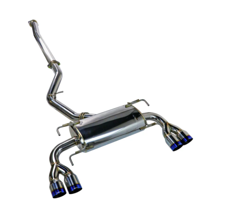 Remark RK-C4076S-02TN 08-14 Subaru STi GR Hatch Sports Touring Spec - Burnt Quad Tips (Non-Resonated)