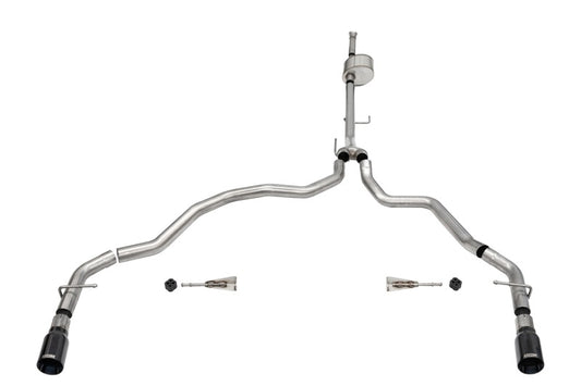 CORSA Performance 21149BLK Corsa 2021-2025 Ford F-150 SuperCab/6.5in Bed 5.0L V8 Xtreme Cat-Back Dual Rear Exit-Black PVD