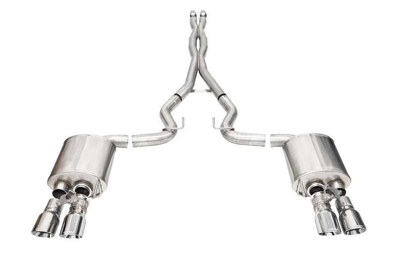 CORSA Performance 21259 Corsa 24+ Ford Mustang V8 5.0L 3in Cat-Back Exhaust System w/ Twin 4in Polished Pro-Series Tips