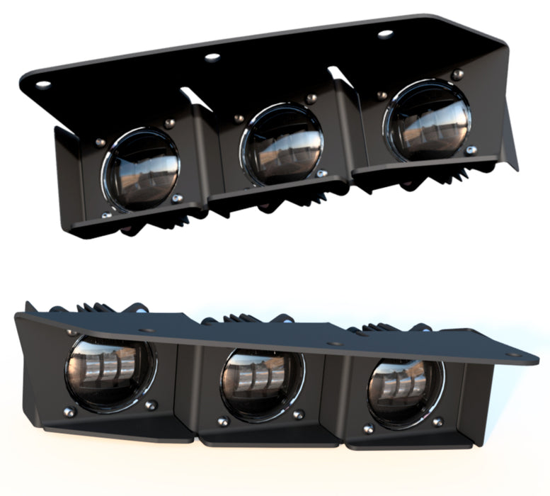 ORACLE Lighting 5890-006 21-22 Ford Bronco Triple LED Fog Light Kit for Steel Bumper - Yellow