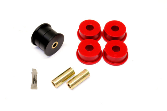 BMR Suspension BK046 BMR 12-15 5th Gen Camaro Differential Mount Bushing Kit (Poly/Delrin Combo) - Black/Red