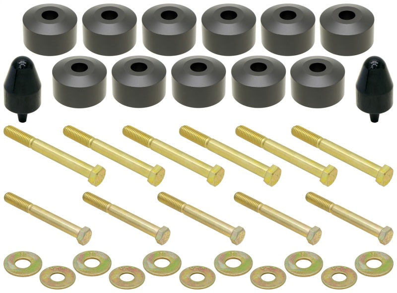RockJock CE-9300 TJ/LJ/YJ Body Lift Kit 1in Lift w/ Hardware
