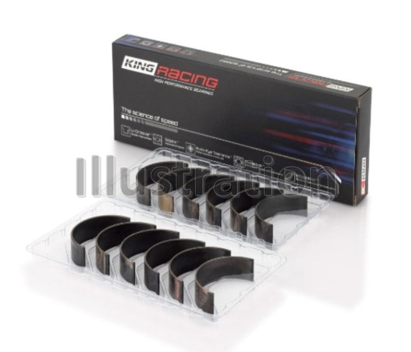 King Engine Bearings CR6870XPNSTDX 09-15 Nissan GT-R VR38DETT (Size STDX) Tri-Metal Performance Rod Bearing Set