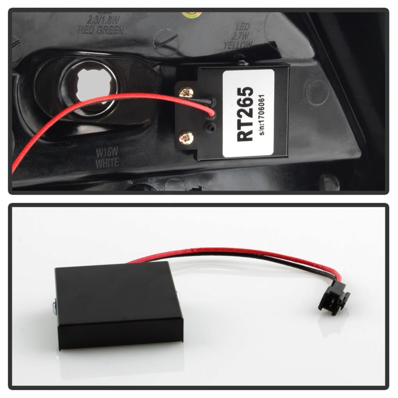 SPYDER 5085146 Spyder 12-14 Ford Focus 5DR LED Tail Lights - Black Smoke (ALT-YD-FF12-LED-BSM)