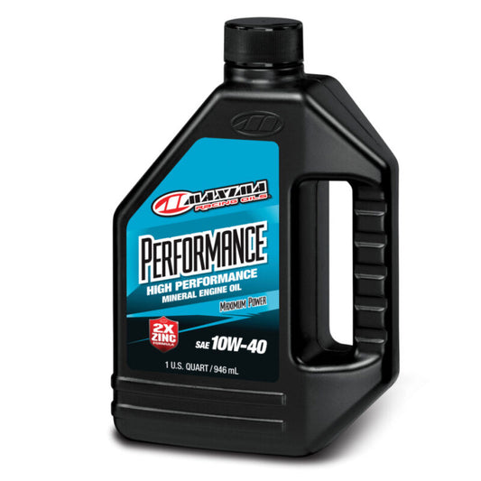 Maxima Performance Auto Performance 10W-40 Mineral Engine Oil -  Quart