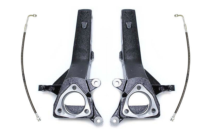 Maxtrac 705340 MaxTrac 04-18 Nissan Titan 2WD 4in Front Lift Spindles w/Extended DOT Compliant Brake Lines