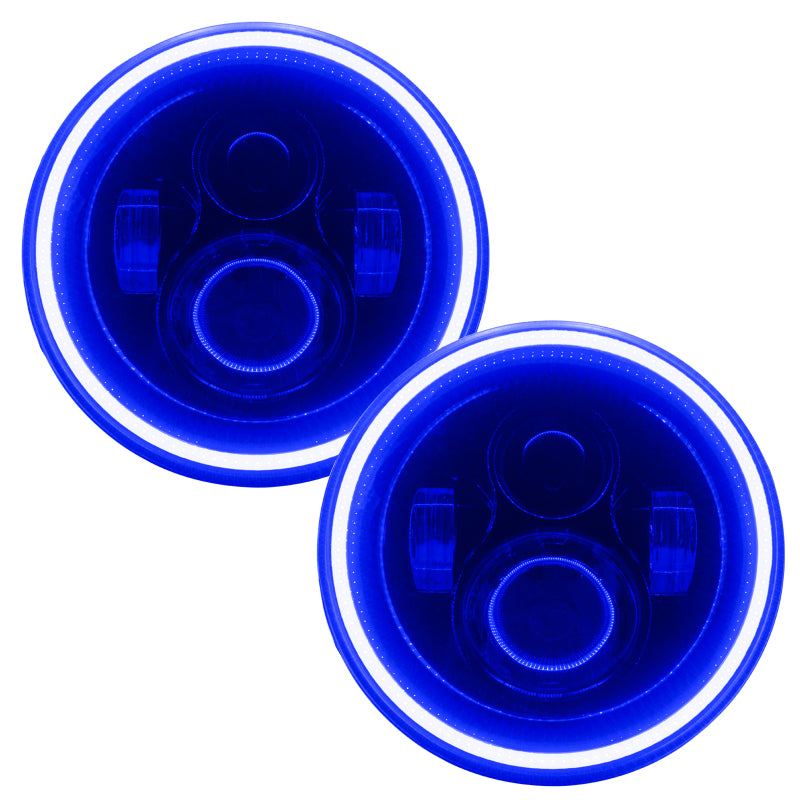 ORACLE Lighting 5769-002 Oracle 7in High Powered LED Headlights - Black Bezel - Blue