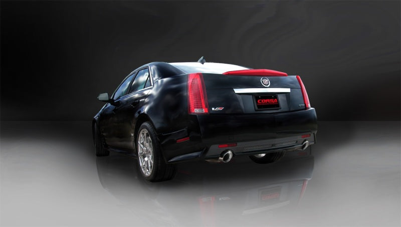 CORSA Performance 14941 Corsa 2009-2014 Cadillac CTS Sedan V 6.2L V8 Polished Sport Axle-Back Exhaust
