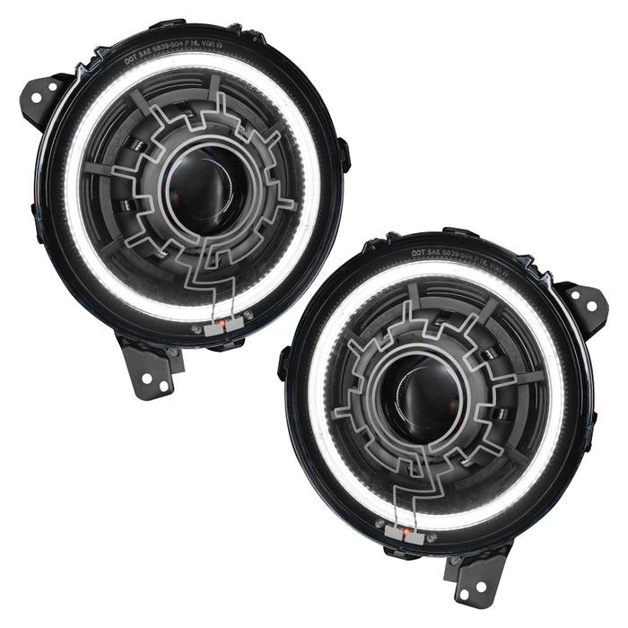ORACLE Lighting 5839-111 Oracle Lighting 18-22 Jeep Wrangler JL Oculus Bi-LED Projector Headlights