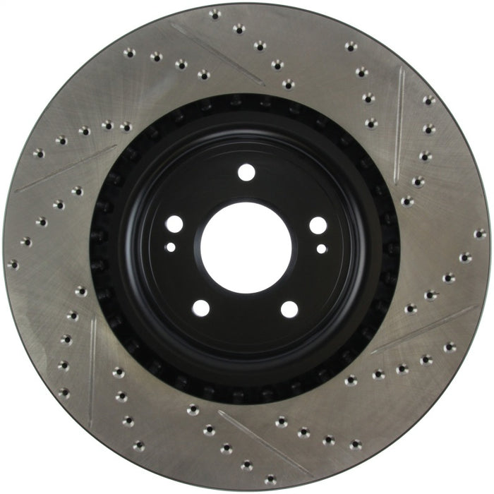 Stoptech 127.46076R StopTech Slotted & Drilled Sport Brake Rotor