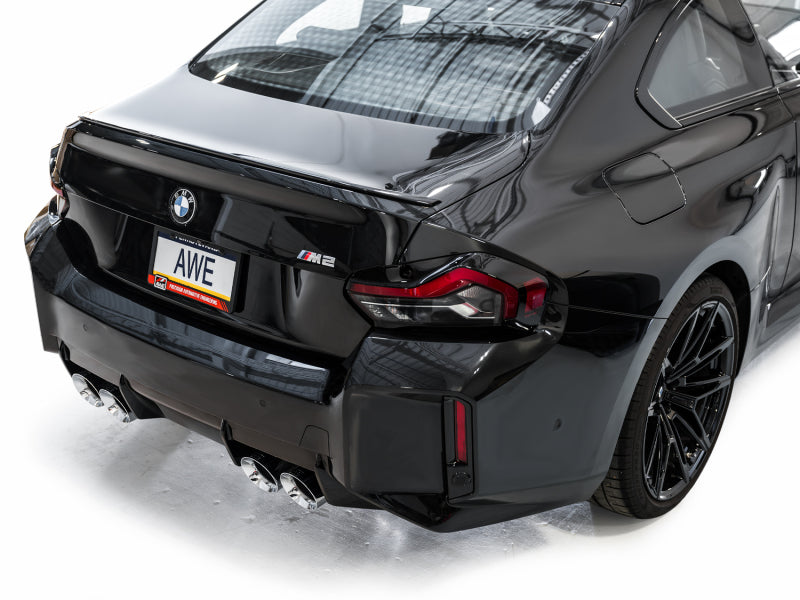 AWE Tuning 3020-42487 23-24 BMW G87 M2 Track Edition Exhaust - Chrome Silver Tips