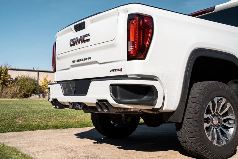 CORSA Performance 21200BPC Corsa 19-23 GMC Sierra 1500 Cat-Back Dual Rear Exit with Twin 4in Black Powder Coat Pro-Series Tips