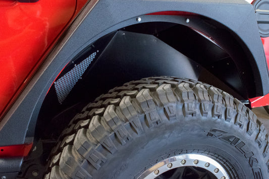 DV8 Offroad INFEND-03RB 2018+ Jeep Wrangler JL Rear Inner Fenders - Black